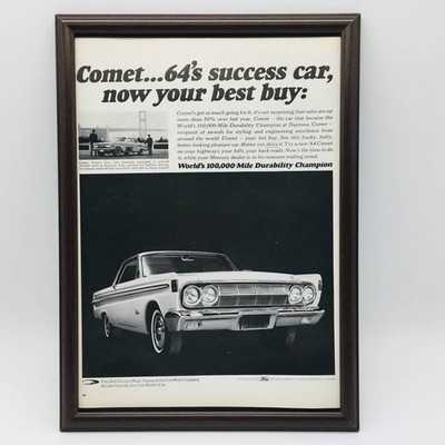 Mercury Comet Werbung 60er Jahre gerahmt gerahmt LIFE Magazin 64' COMET E5