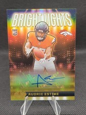 2024 Panini Illusions Bright Lights Signatures Audric Estime #BLS-AEE /299 RC