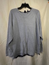 GAP L Gray 100 Cotton Crewneck Sweatshirt Pullover Unisex Adults