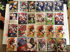 (54) Dale Carter Football Cards w Rookies Lot Kansas City Cheifs Collection
