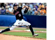 CADE TOWNSEND OLE MISS REBELS BASEBALL SIGNED/AUTOGRAPHED 8X10 PHOTO W/COA
