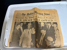 The Dallas Morning News November 25, 1963 Night Club Man Kills Oswald Newspaper
