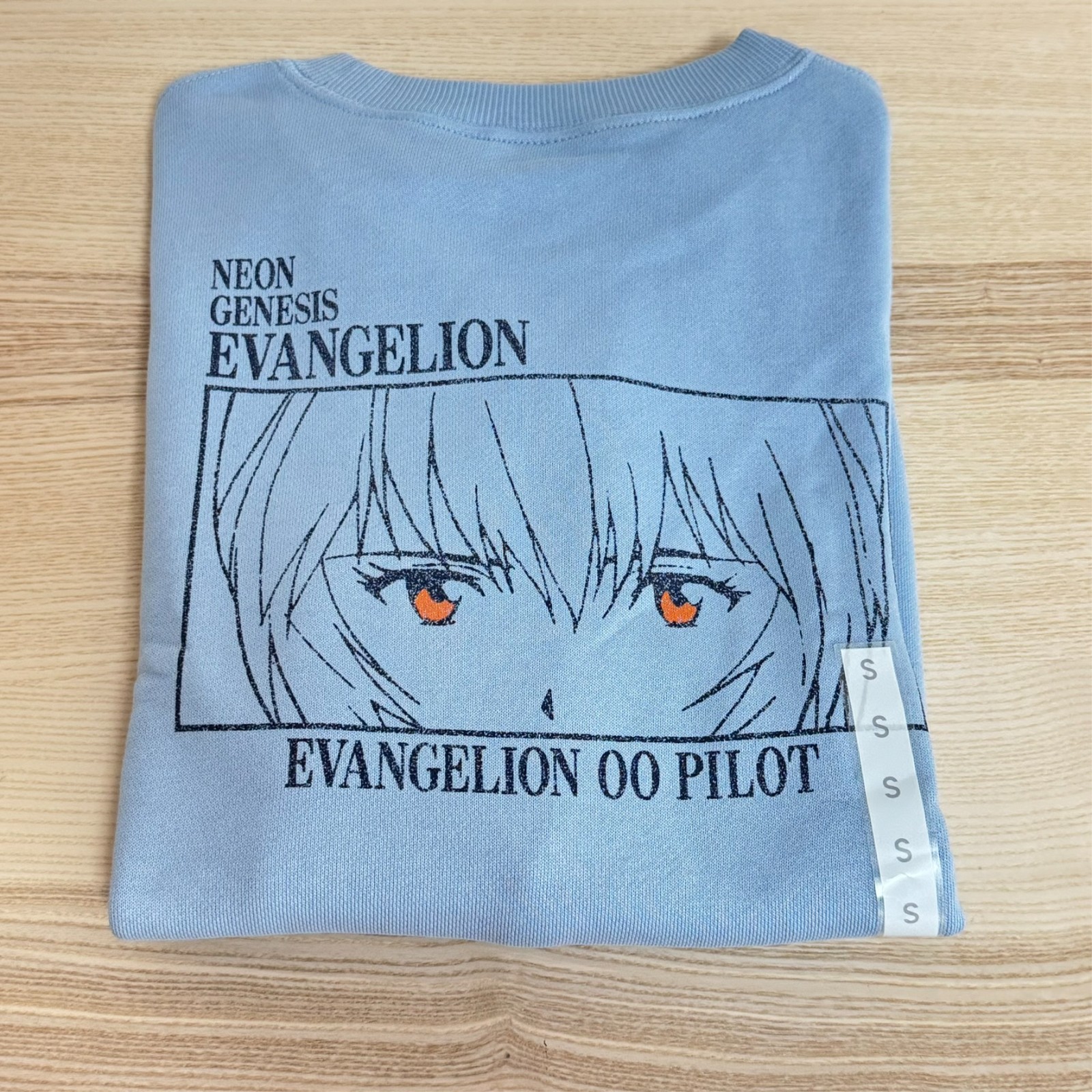 GU x EVANGELION Jersey de sudor Ayanami Rei S Japón NUEVO
