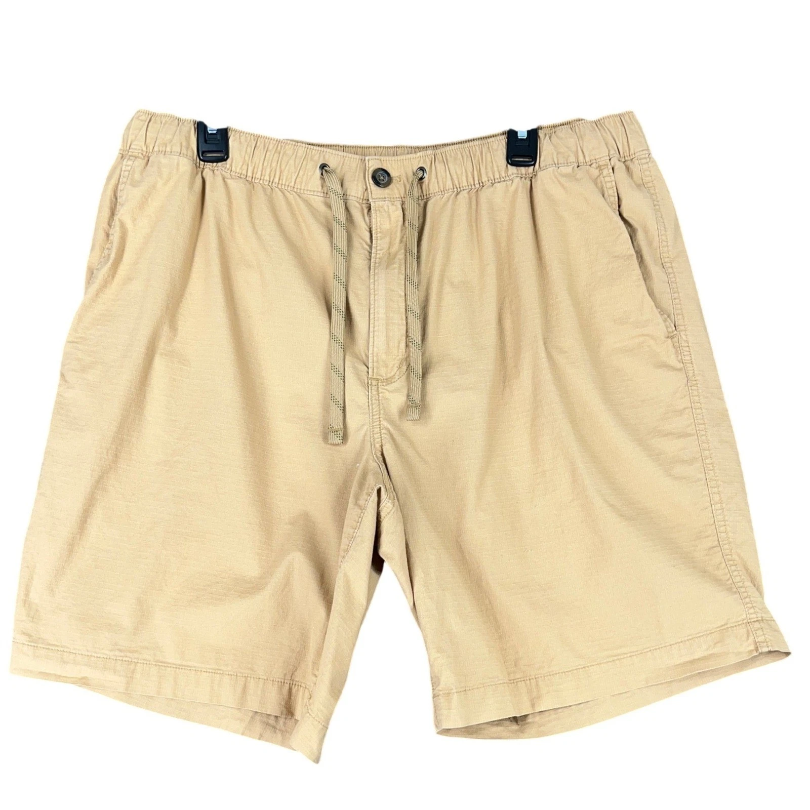 Eddie Bauer Pull On Performance Shorts Mens XL Elastic Waist Drawstring Hiking