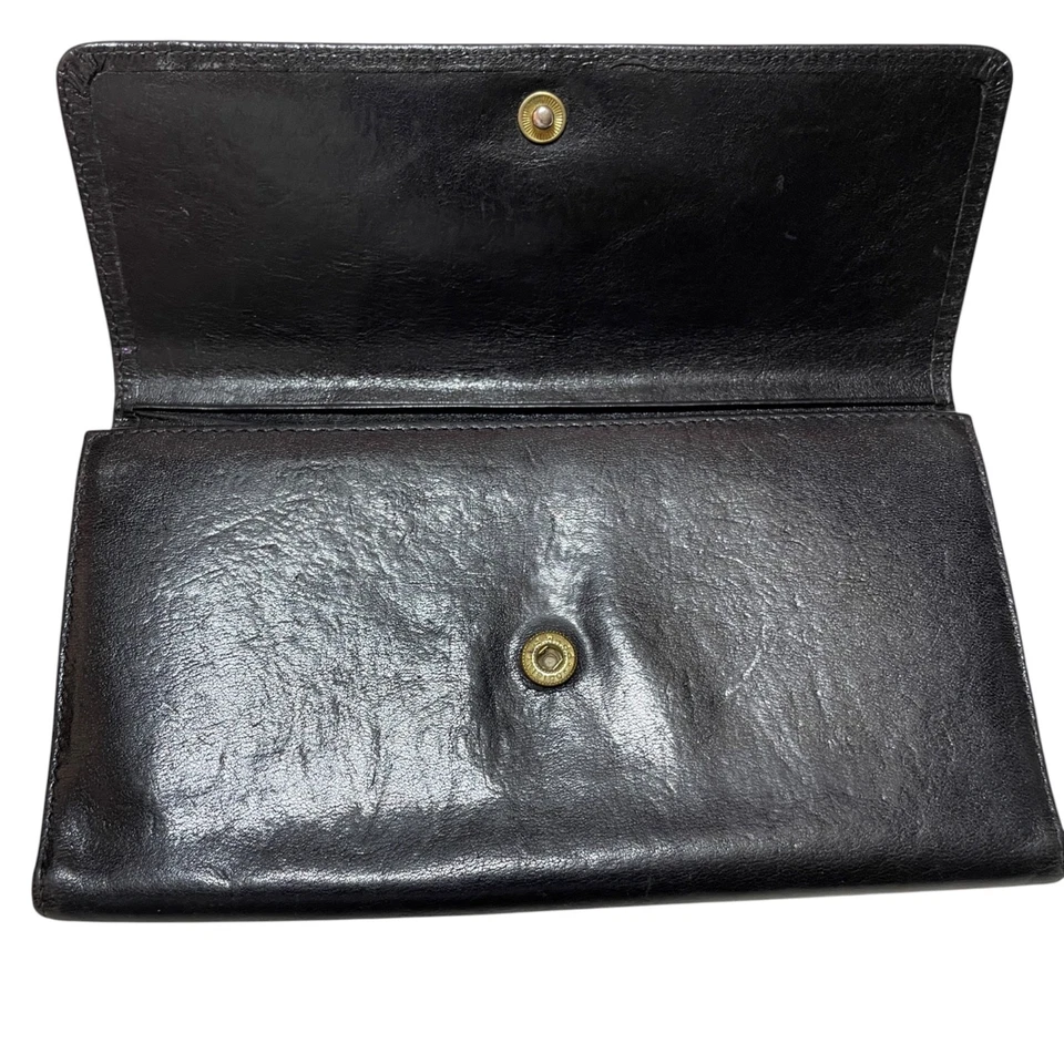 Oroton Black Wallet Tri Fold Leather Womens - Image 4 of 4