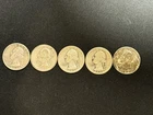 Lot of 5 Washington Quarters 90% Silver - incl. 1932 First Year -