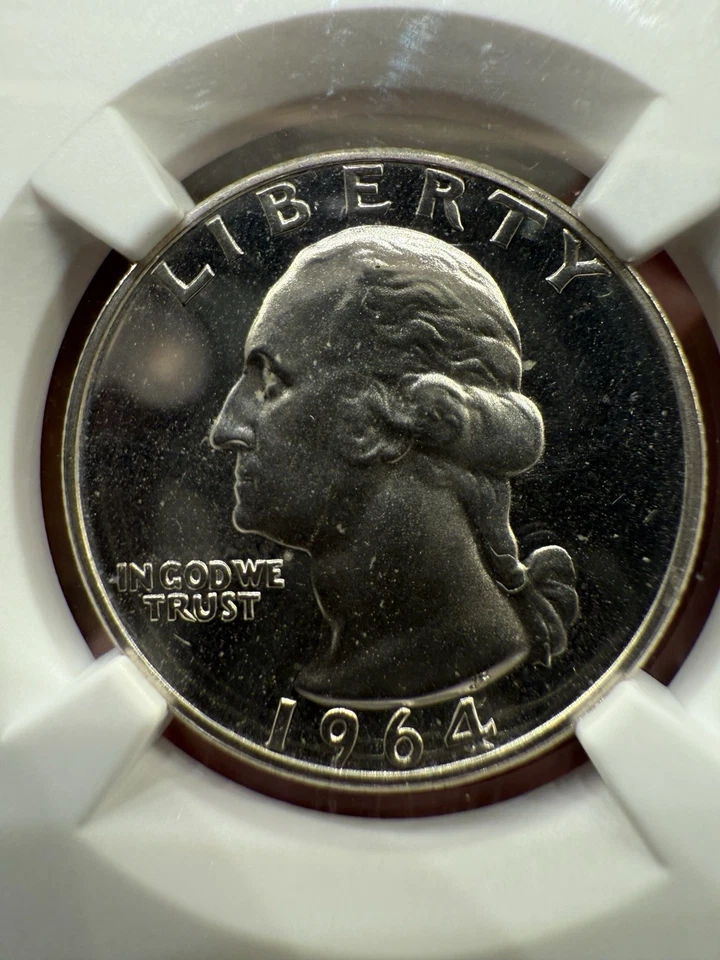 1964 Washington Silver Proof Quarter NGC PF 66 CAMEO - Image 2 of 4