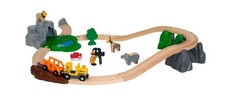 BRIO World 33960 - Safari Adventure Set - 26 Piece FSC-Certified Wooden Toy T...