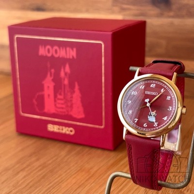 SEIKO Moomin Limited Edition Little My Women s Watch - Ruby Red Dial [Near Mint]