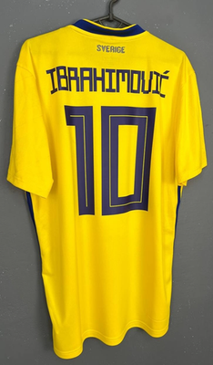 MEN'S SWEDEN NATIONAL 2017/2018 IBRAHIMOVIC SOCCER FOOTBALL SHIRT