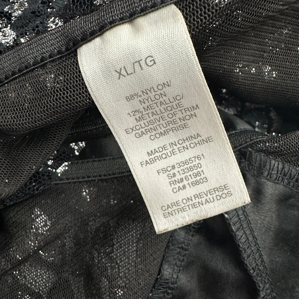 Blusa feminina de renda gótica transparente tamanho XL academia escura caprichosa babydoll noir - Imagem 3 de 4