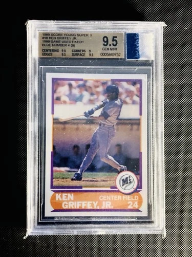 1989 Score Young Superstars II #18 Ken Griffey Jr. BGS 9.5 Game Used RC Patch