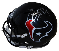 J.J. WATT signed (HOUSTON TEXANS) Full Size replica football helmet BECKETT BAS