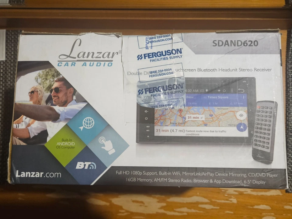 PYLE SDAND620 - Premium Lanzar Android 6.5" Double Din Bluetooth Widescreen Car  - Image 3 of 4