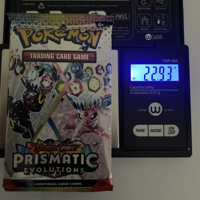 1 x HEAVY 22.8+ gram Prismatic Evolutions Pack! Sealed! PRE S&V