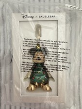 Baublebar Disney Mickey Mouse Christmas Tree Bag Charm Keychain Holiday