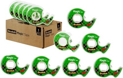 Magic Tape, Numerous Applications, Invisible, Engineered for Repairing, 3/4 x