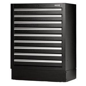 Bunker Black Modular 9 Drawer Floor Cabinet - Image 3