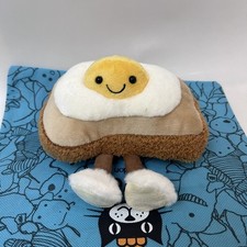 Jellycat Amuseables Egglantine Egg on Toast Plush doll tags+dust bag 1pcs