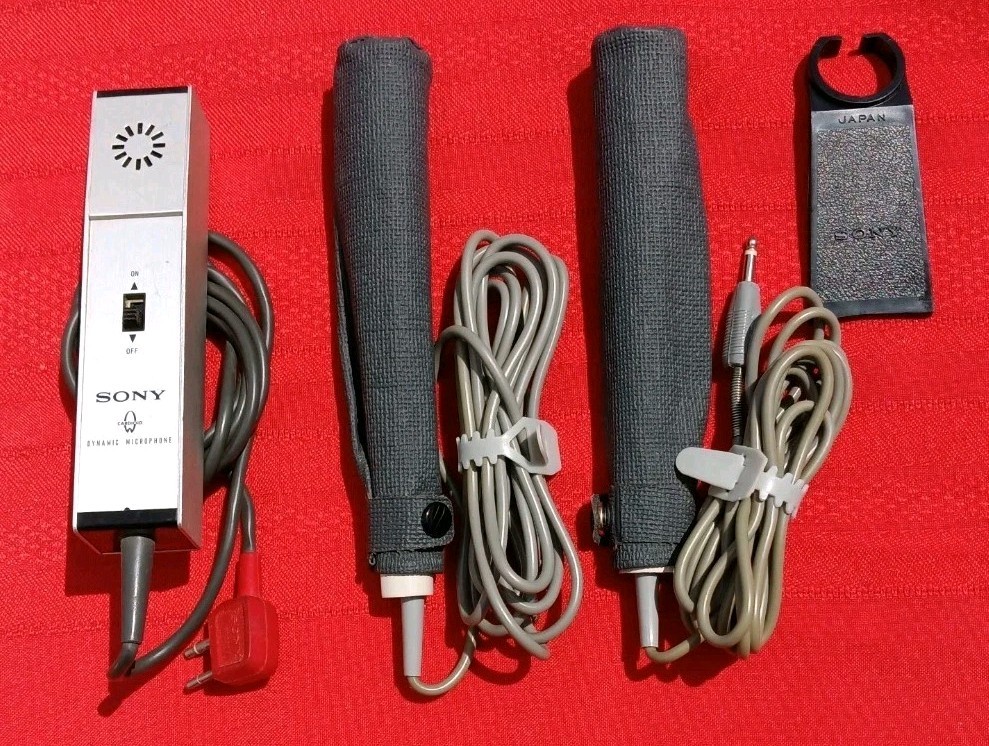 Lot of 3 1960's SONY (2) F-96 (1) F-95 Dynamic Microphones | eBay
