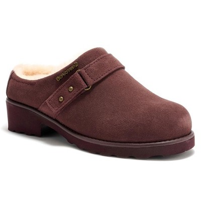 BEARPAW  Scottie Suede Clog Color -Fig/Free Shipping Size 9
