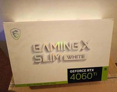 MSI Gaming X Slim White GeForce RTX 4060 Ti 16GB GDDR6 PCIe 4.0 x8