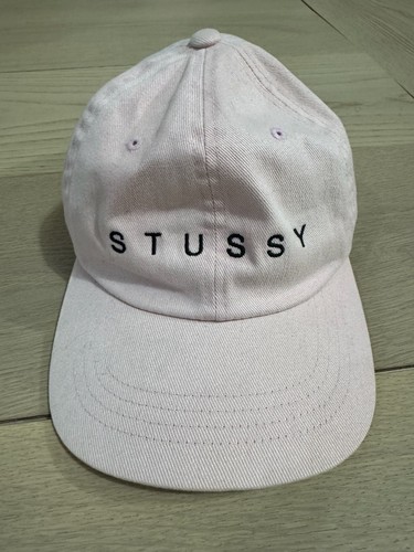 Stussy Pink Stock Logo Strapback Dad Hat
