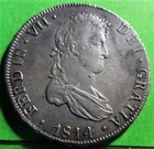 FERNANDO VII, 8 Reales, 1814, POTOSI -PJ, Silver, SPANISH COLONIAL