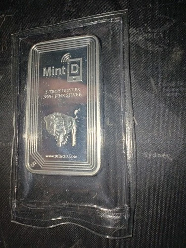 5 Oz Silver Bar Buffalo Mint
