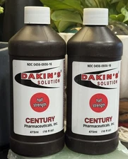 Lot Of 2 DAKIN'S SOLUTION HALF STRENGTH WOUND CLEANSER 16 OZ EXP 5/2026