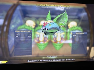 Seltene Leuchtende Brandbestie Maske Fallout 76 PS4