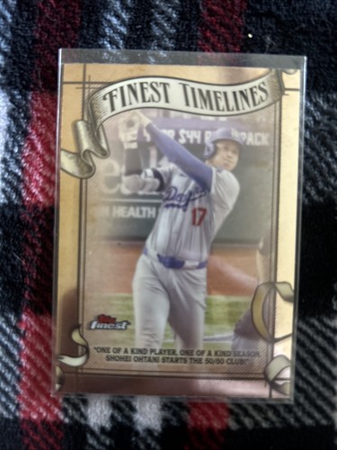 2025 Topps Finest Timelines Gold Foil Shohei Ohtani 50/50 Club