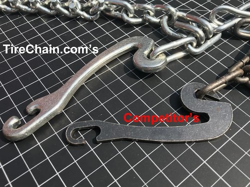Yamaha YFM 400/450 Kodiak, 05-06 (R) 25x10-12 ATV UTV Stud Tire Chains - Picture 4 of 4