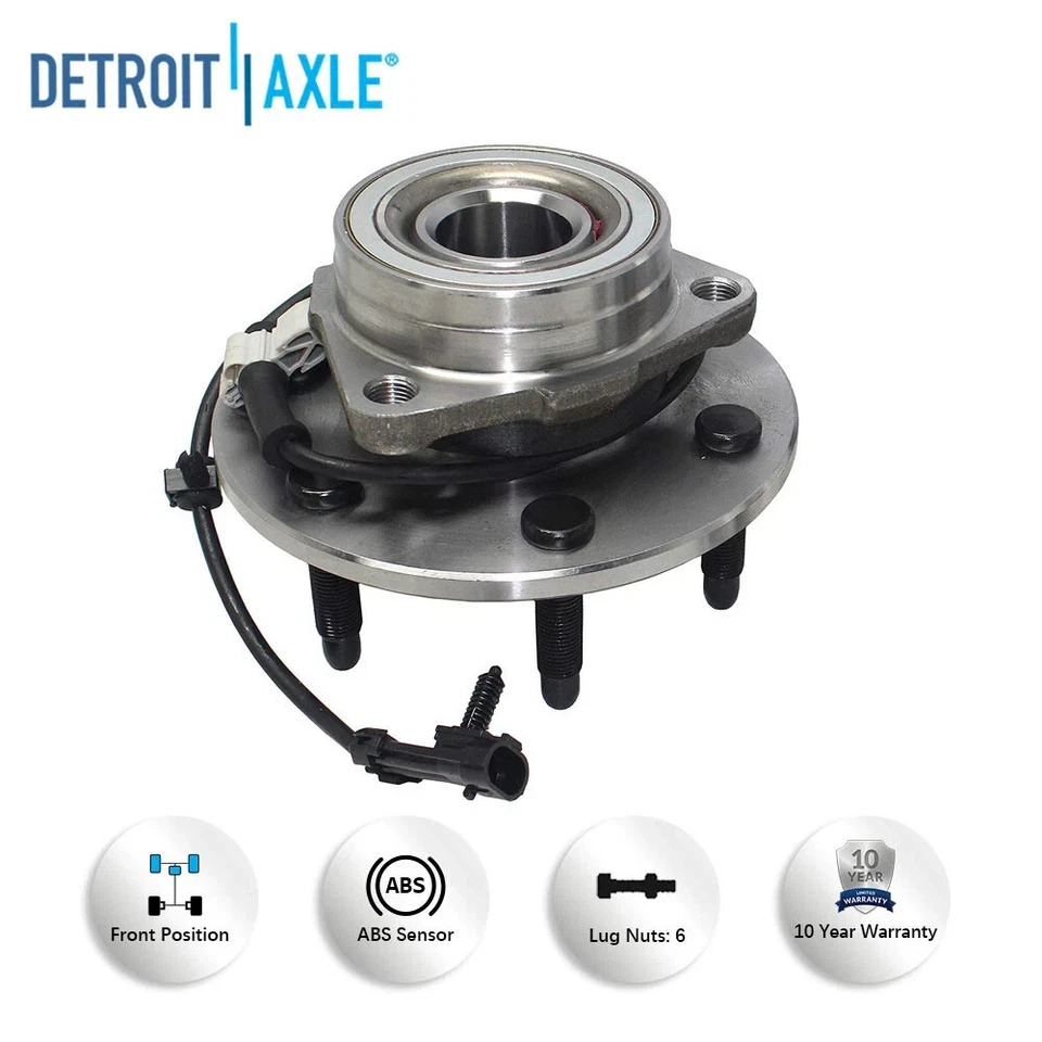 6Lug 4WD Front Wheel Bearings Hub for Chevy Silverado 1500 GMC Sierra 1500 Yukon - Image 4 of 4