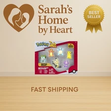 Battle Figure 6 Pack-Features 2-Inch Pikachu, Squirtle, Charmander, Bulbasaur...