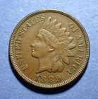 1889 Indian Cent   XF/AU