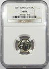 1964 Roosevelt Dime NGC PF-67