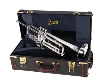 Bach Stradivarius Model 180S37 Trumpet Silver Plated Finish FREE