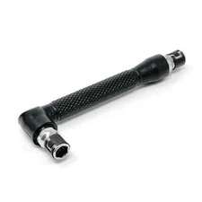 OHIY L Shape Double End Bit Holder Mini Socket Wrench for 1/4 in Hex Insert Bits