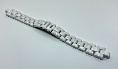 REAL CERAMIC WATCH BAND STRAP BRACELET FOR CHANEL J12 WATCH WHITE