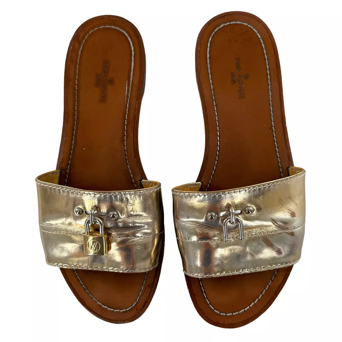 Louis vuitton hotsell lock it sandals
