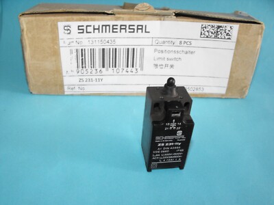 Schmersal ZS 231-11Y.Plunger Limit Switch.DIN43695.IP65.(LOT2PCS
