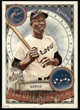 Hank Aaron 2019 Allen and Ginter Baseball Star Signs 5x7 #BSS-2 22/49 Braves