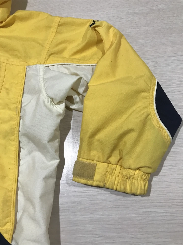 Niños Amarillo Nylon Columbia Ropa Deportiva Chaqueta Talla 7/8 A21 Foto 3 de 4