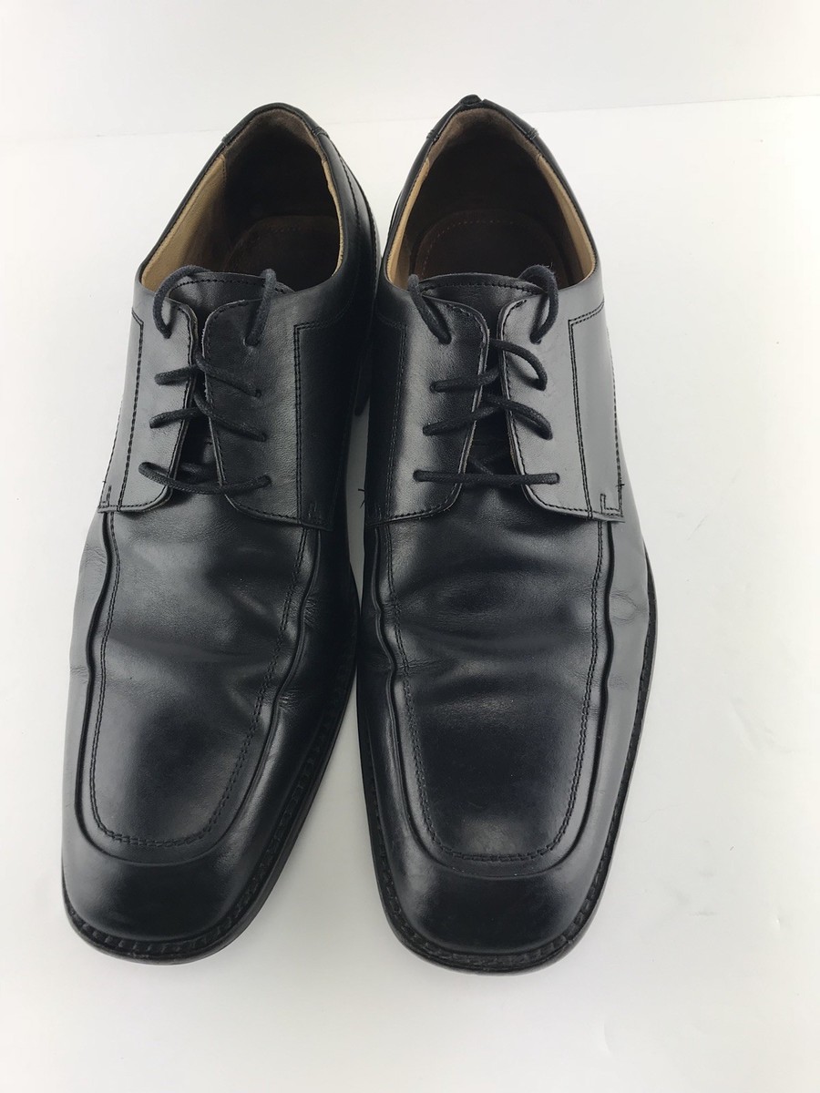 Mens Johnston & Murphy Black Leather Lace Up Loafers Size  display picture 2