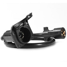 3ft 7-way Round Rv Blade Trailer Extension Cable Cord Rv Plug For Truck Camper