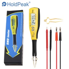 HoldPeak Mini Smart Tweezer SMD Tester Mete Ohm Capacitance Diode Zener/LED Test