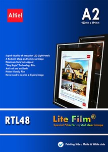 Rtl48 X 10 Blatt Inkjet Back Lit Papier Backlit Folie Transluzent Ebay