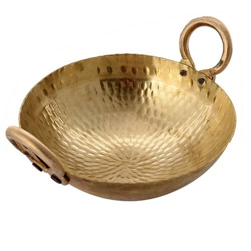 Indian Traditional Brass Hammered Karahi Cooking Kadai Cooking Wok Capacity 3 L
Opens in a new windo