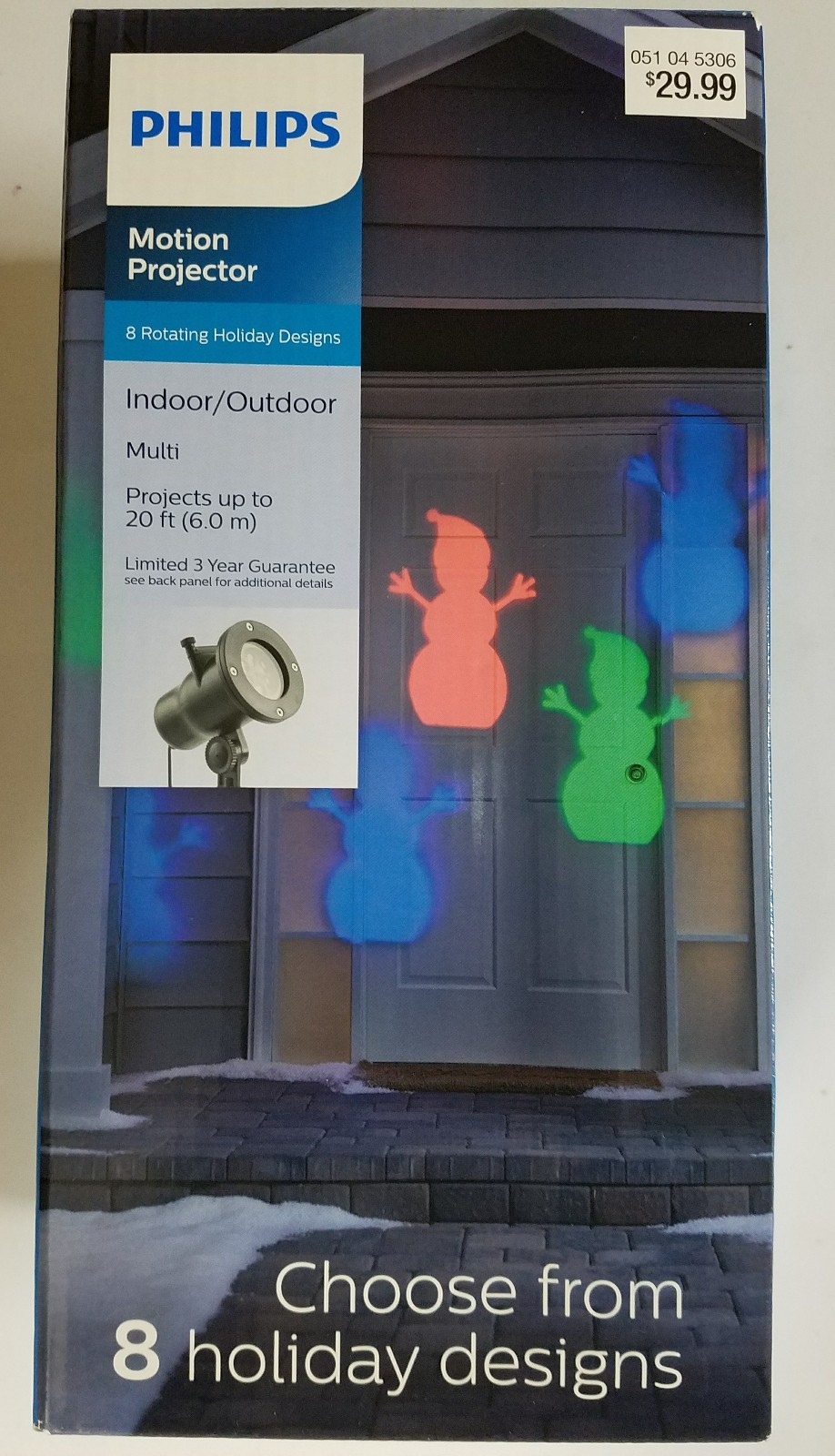 Philips Christmas LED Motion Holiday Designs Projector Snowman Ornament Reindeer eBay